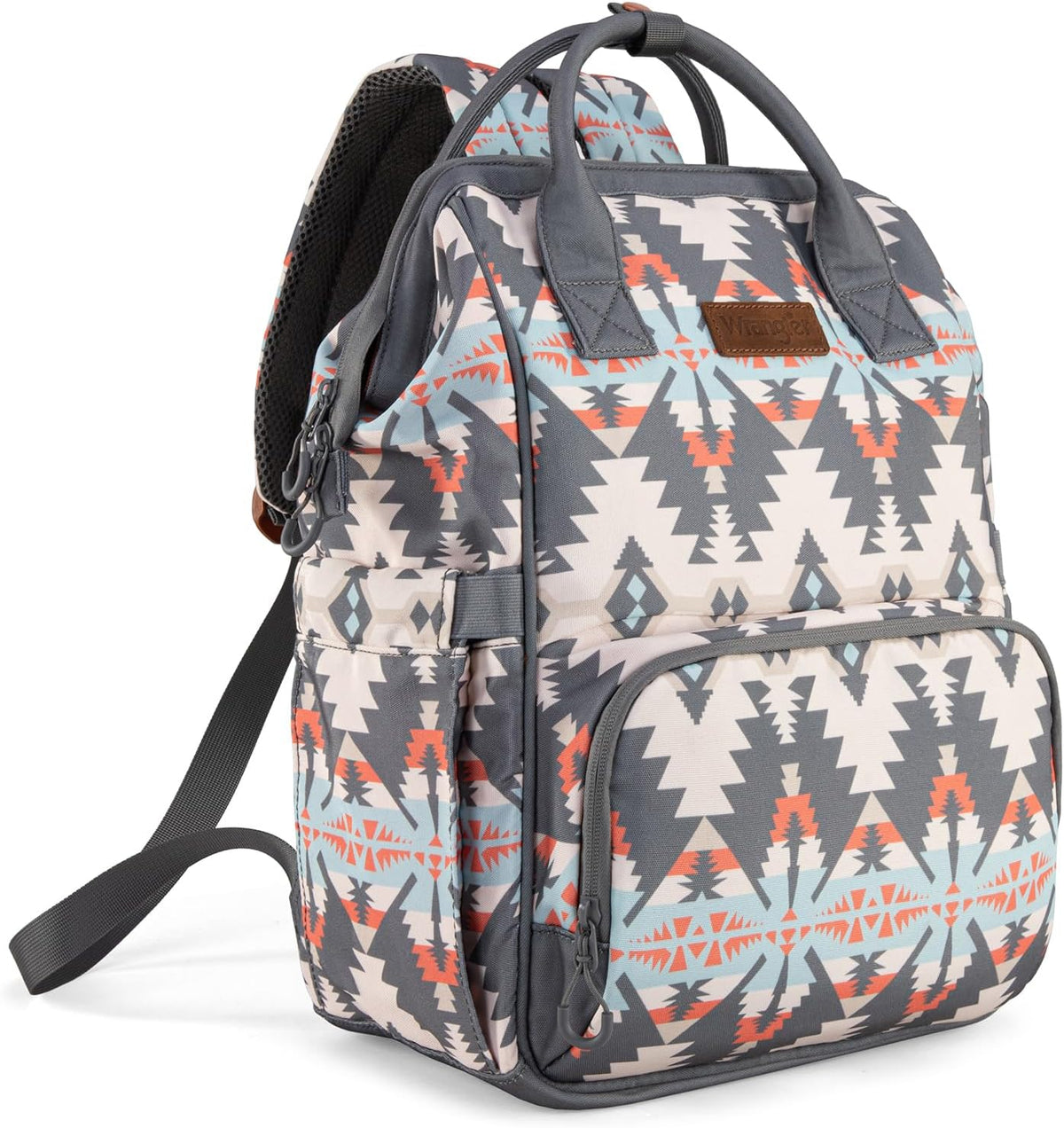 Aztec Backpack Organized Daypack Travel Baby Bag with Stroller Strap and Side Bottle Pockets WG2204-9110CM