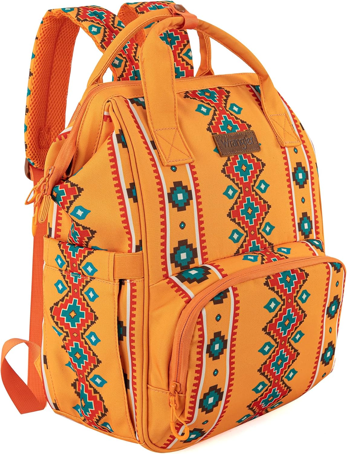 Aztec Backpack Organized Daypack Travel Baby Bag with Stroller Strap and Side Bottle Pockets WG2204-9110CM