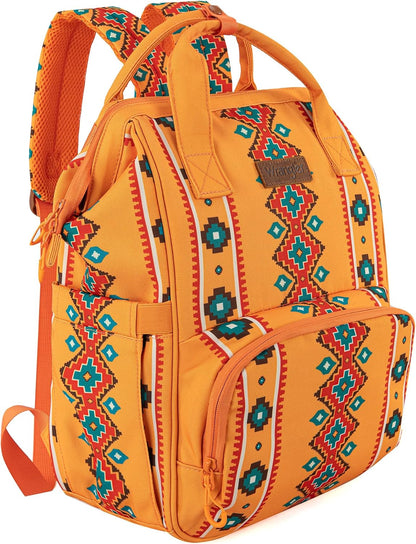 Aztec Backpack Organized Daypack Travel Baby Bag with Stroller Strap and Side Bottle Pockets WG2204-9110CM