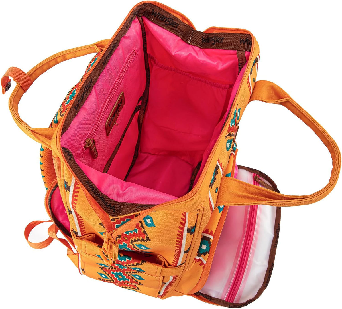 Aztec Backpack Organized Daypack Travel Baby Bag with Stroller Strap and Side Bottle Pockets WG2204-9110CM