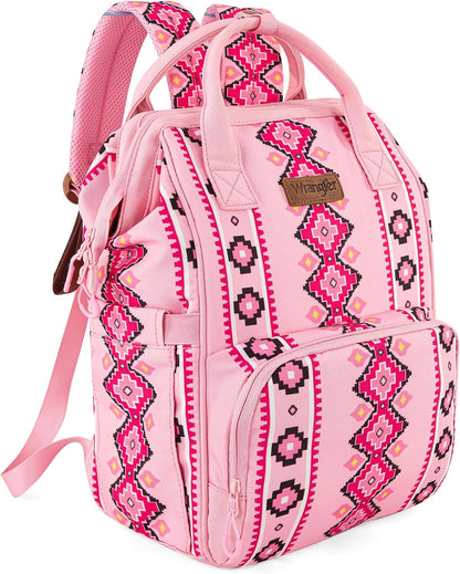 Aztec Backpack Organized Daypack Travel Baby Bag with Stroller Strap and Side Bottle Pockets WG2204-9110CM
