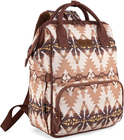 Aztec Backpack Organized Daypack Travel Baby Bag with Stroller Strap and Side Bottle Pockets WG2204-9110CM