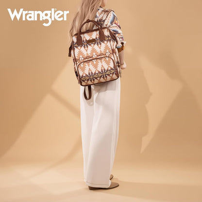 Aztec Backpack Organized Daypack Travel Baby Bag with Stroller Strap and Side Bottle Pockets WG2204-9110CM