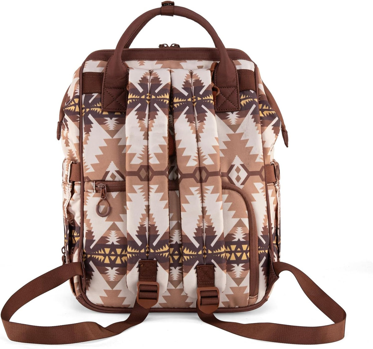 Aztec Backpack Organized Daypack Travel Baby Bag with Stroller Strap and Side Bottle Pockets WG2204-9110CM