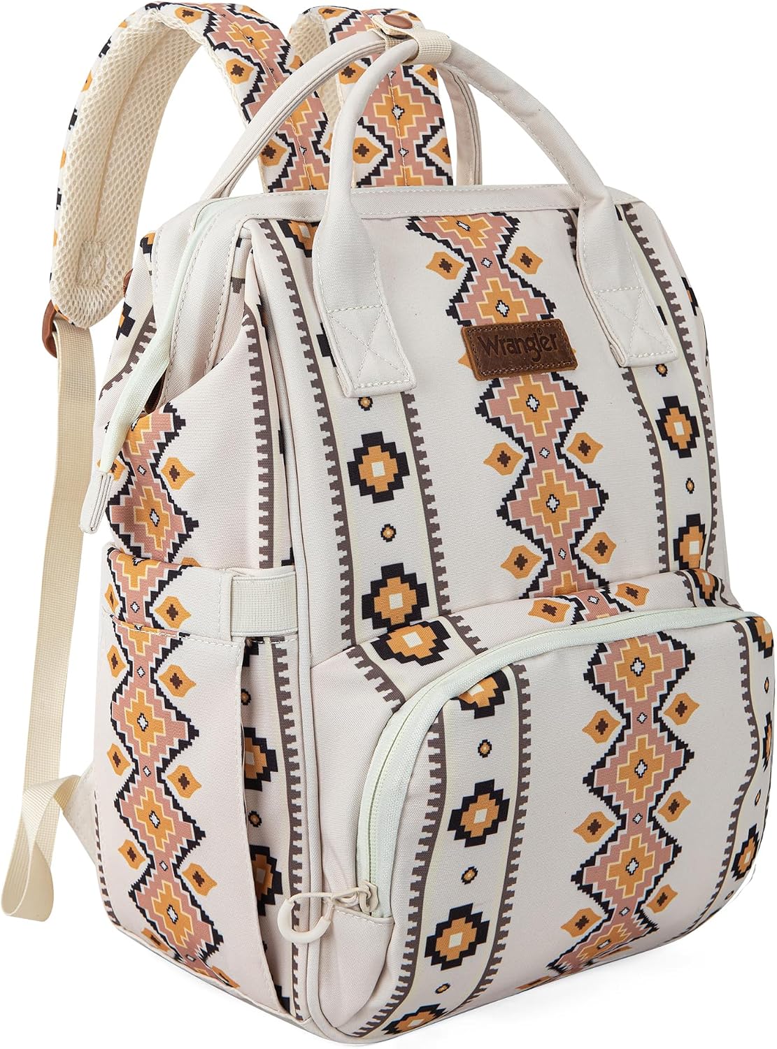 Aztec Backpack Organized Daypack Travel Baby Bag with Stroller Strap and Side Bottle Pockets WG2204-9110CM