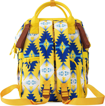 Aztec Backpack Organized Daypack Travel Baby Bag with Stroller Strap and Side Bottle Pockets WG2204-9110CM