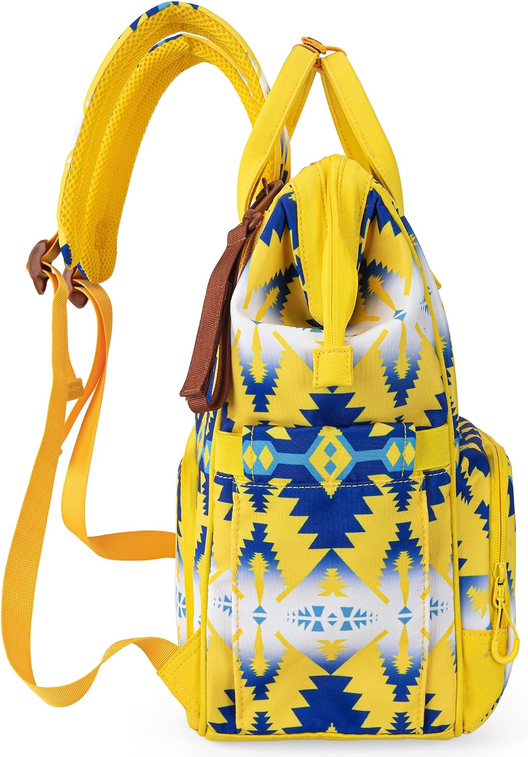 Aztec Backpack Organized Daypack Travel Baby Bag with Stroller Strap and Side Bottle Pockets WG2204-9110CM