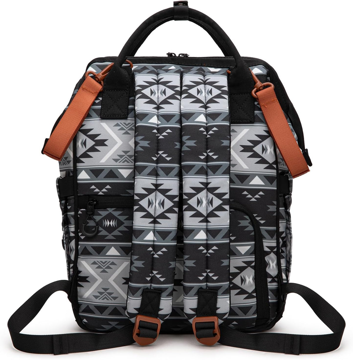Aztec Backpack Organized Daypack Travel Baby Bag with Stroller Strap and Side Bottle Pockets WG2204-9110CM