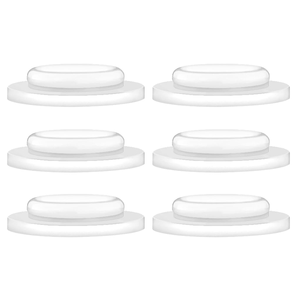Maymom Screw Lids Aka Travel Caps with Rewritable Sealing Disc Compatible with Avent Bottle, Maymom Wide Mouth Bottles; Cap Replace Avent Natural Bottle Sealing Ring and Sealing Disc, 6pcs. (Blue)