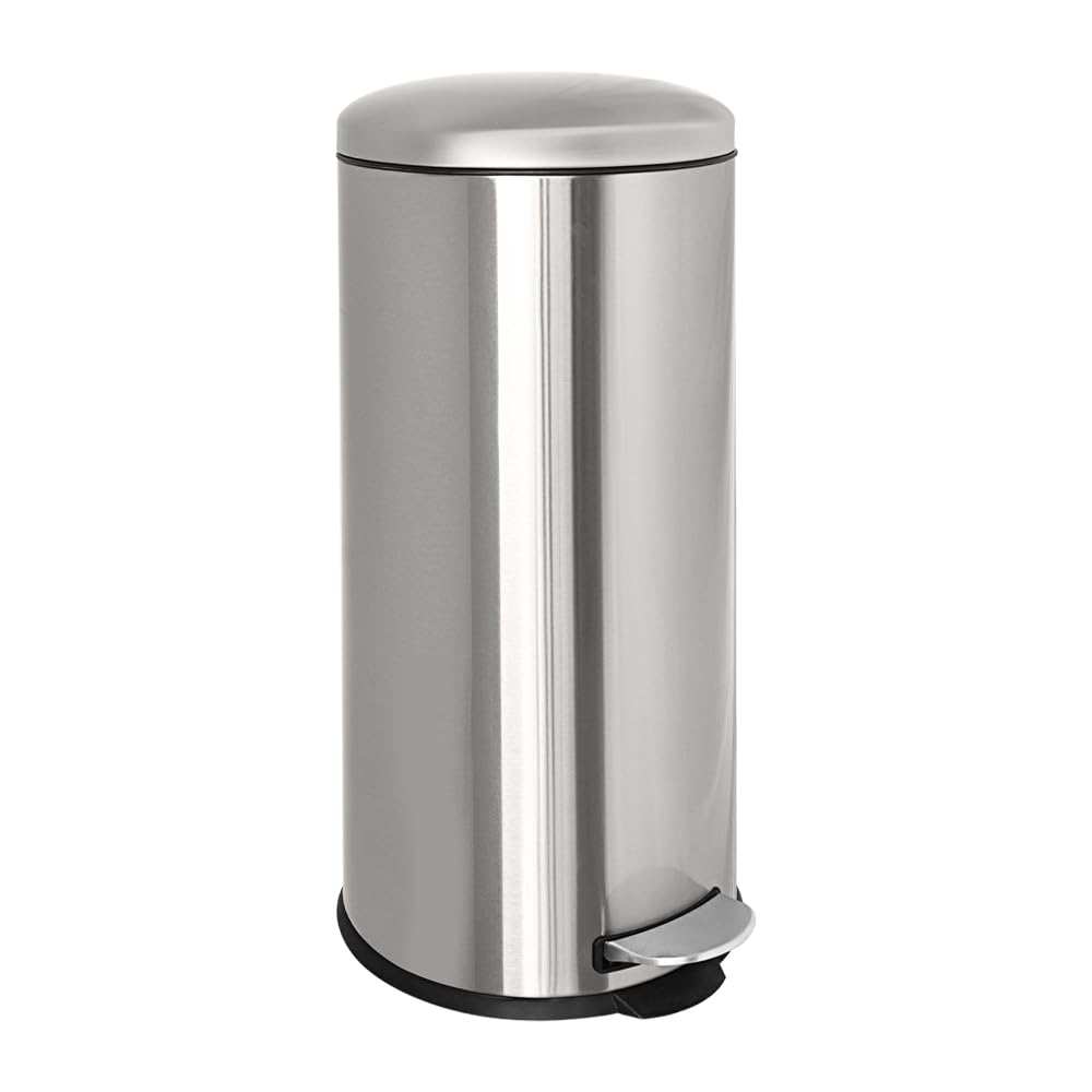 Diaper Pail, Airtight Odor Control Baby Diaper Bin with Childproof Lock, Stainless Steel Garbage Pail with lid, 15 Liter/ 4 Gallon Compact Nursery Trash Can with Removal Inner Liner, Blue
