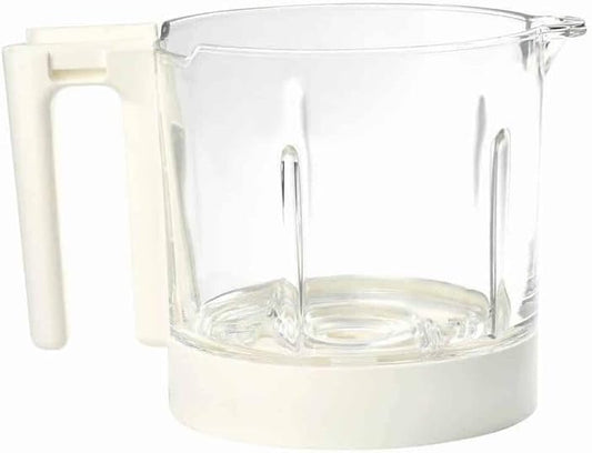 BEABA Babycook Neo Baby Food Maker Replacement Glass Bowl, 5.2 Cup Capacity, Holds 34 Servings, White
