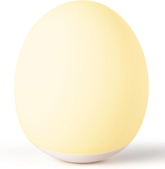 Night Light for Kids,Egg Night Light for Baby Nursery, 7 Colors Changing &30-Min Timer Portable Nursery Night Lamp forBaby Nursery & Kids Bedroom,DIY Hand-Painted Custom Lamp