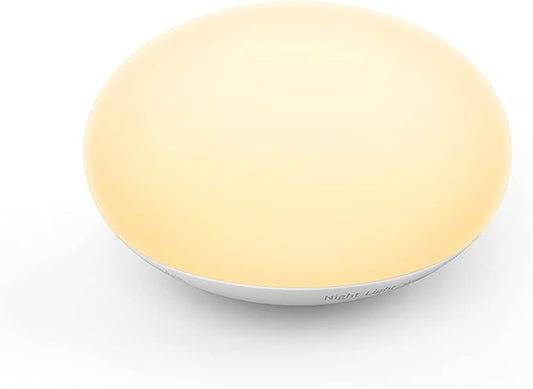 EASZZZ Baby Night Light, Nursery Night Lamp for Breastfeeding, Soft BPA Free Silicone Touch Night Lamp, Eye Caring, Easy Flip Design, Stepless Dimming, 1-Pack