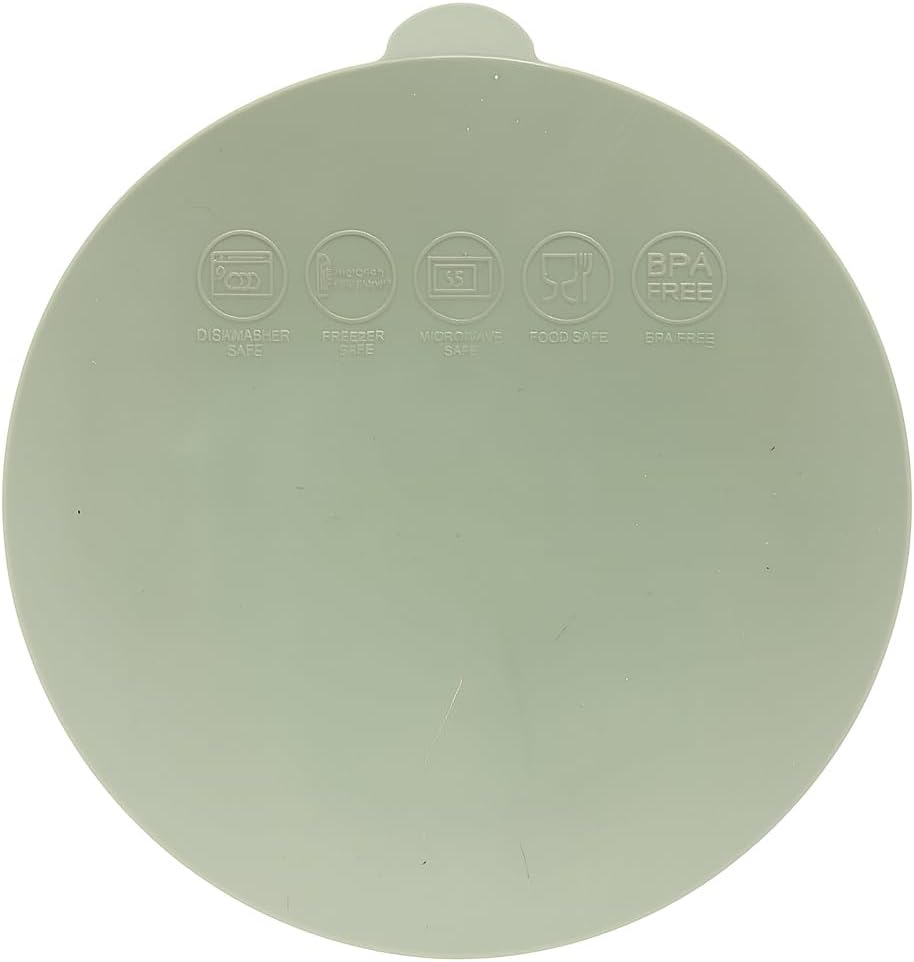 NurtureNest Silicone Toddler Feeding Set – Suction Plate & Bowl, Toddler Spoon & Fork, BPA-Free, Dishwasher Safe, Microwave Safe, Sage Green