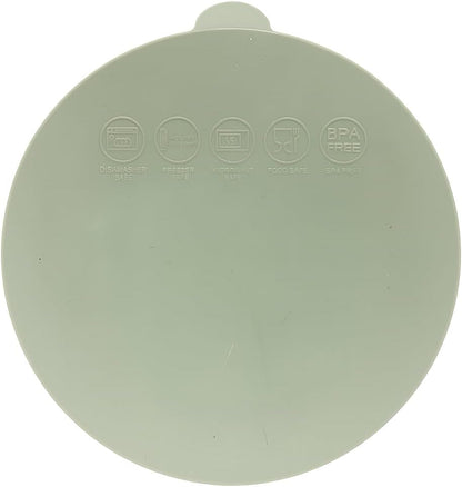 NurtureNest Silicone Toddler Feeding Set – Suction Plate & Bowl, Toddler Spoon & Fork, BPA-Free, Dishwasher Safe, Microwave Safe, Sage Green