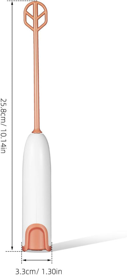 Wakauto Handheld Electric Mixer for Milk Powder and Drinks,Small Portable Stirrer for Bottles and Cups Easy Clean Compact Mixer with 2 Wands Battery Not Included