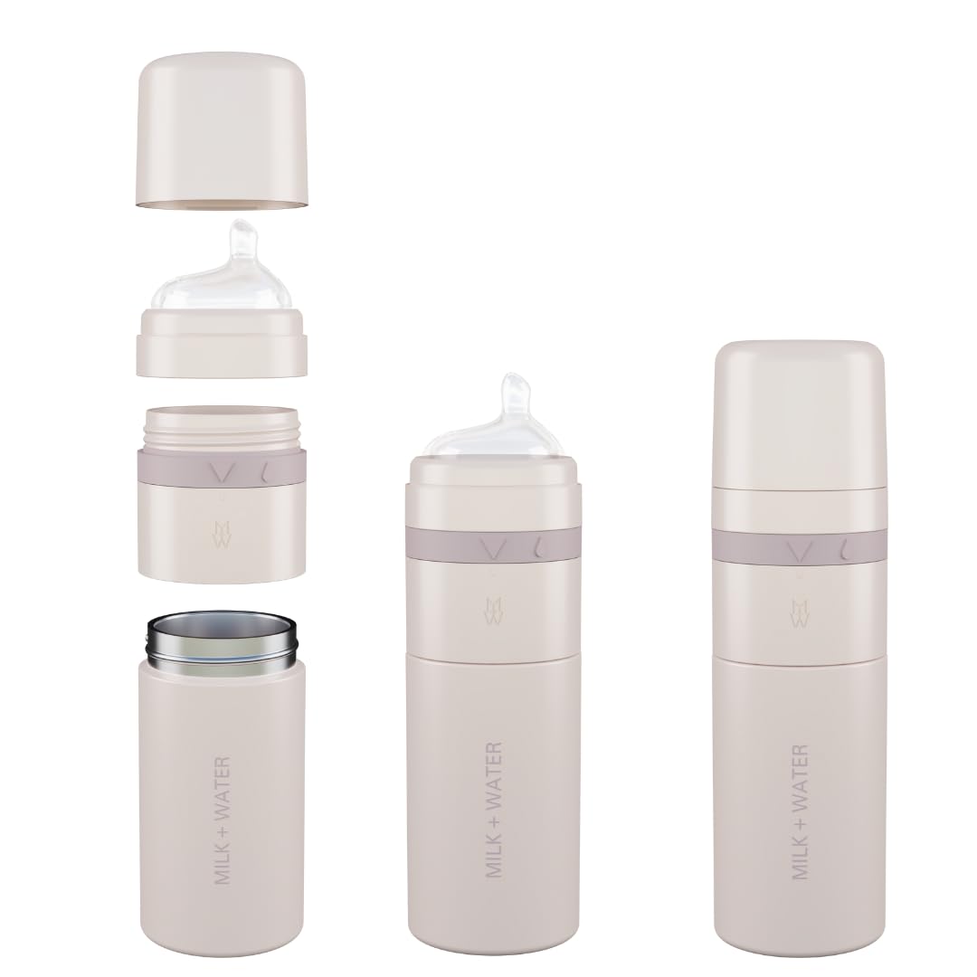 MILK & WATER Anti-Colic Nipples, Set of 2 - Fast Flow (6+ Months) Super Latch Nipple Pack - Mimics Natural Feeding for Easy Transition from Breast to Bottle - BPA-Free, Soft Silicone