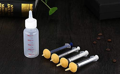 Pet Feeding Bottle and Syringes with Nipples for Small Cat Dog Animals (Model 1)
