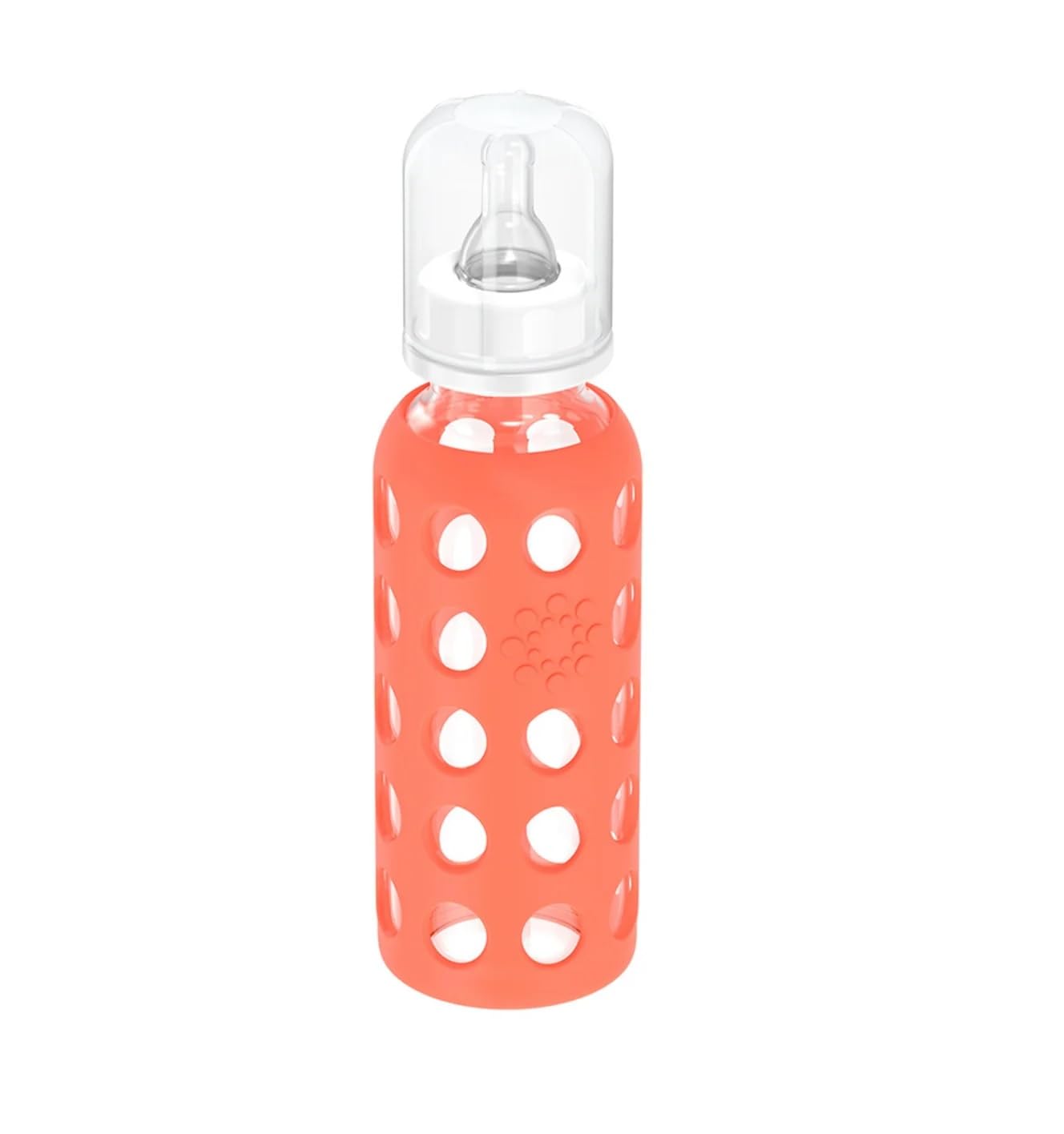 Lifefactory Glass Baby Bottle BPA Free | Protective Silicone Sleeve | 9 oz Pack of 2 | Mango, Kale