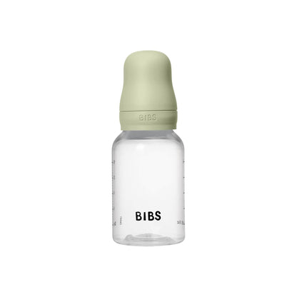 BIBS Baby Bottle 5 oz / 150 ml Silicone Nipple 2 Pack - Anti-Colic, BPA-Free, Round Nipple, Slow Flow, Lightweight & Easy to Clean, Suitable for Newborns 0+ Years - Ivory