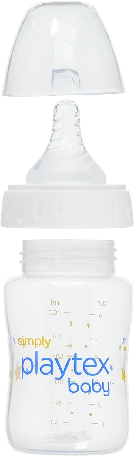 Playtex Baby VentAire Complete Tummy Comfort Baby Bottle, 9 Oz (3 Count), Anti-Colic & Anti-Reflux Bottles for Newborn and Breastfeeding Babies, Feeding Essentials
