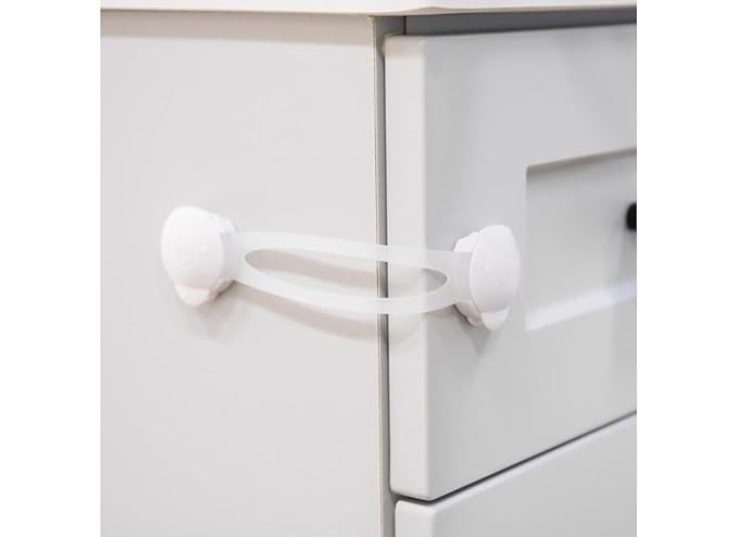 Regalo Safety Multi-Purpose Baby Proofing Latch, Child Proof Cabinet & Fridge Lock with 3M Adhesive Stickers (3 Pack)