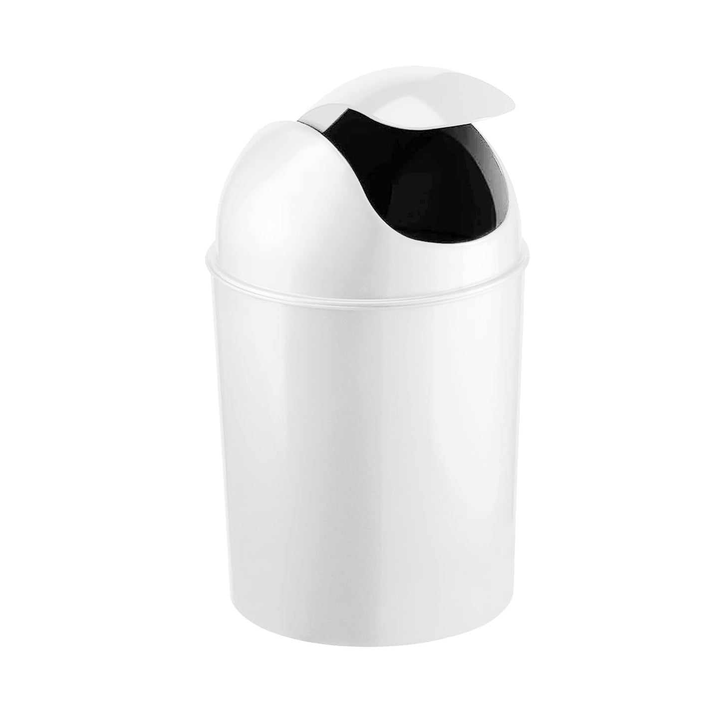 Umbra 1.25 Gallon Mini Waste Can with Removable Swing-Top Lid - Small Garbage Bin for Kitchen, Bathroom, Bedroom, Office - Compact Trash Can Fit Under Tables & Counters - Yellow