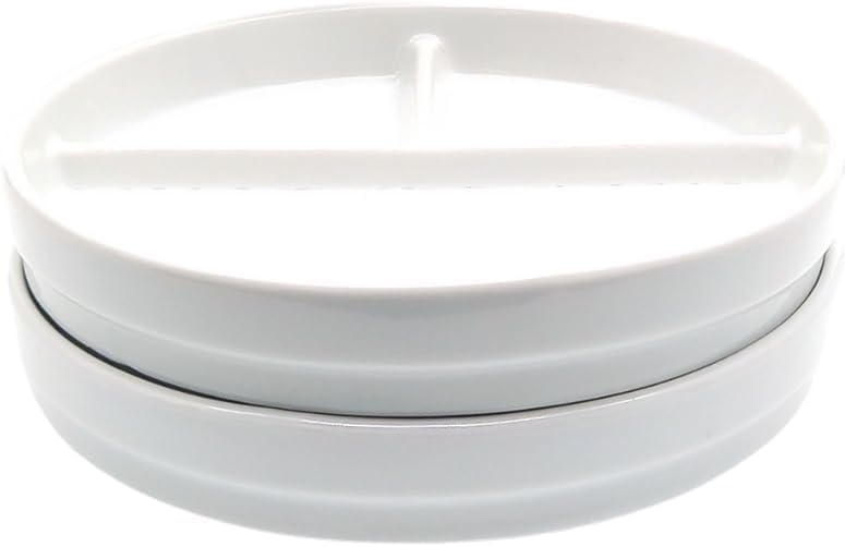 Elk and Friends Kids 7.8” Porcelain Divided Plates with Silicone Sleeves | Suitable for Babies/Kids/Toddlers | Microwave & Dishwasher Safe | Non Slip | Snack Dishes