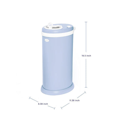 Ubbi Steel Diaper Pail, Odor Locking, No Special Bag Required, Award-Winning, Registry Must-Have, White
