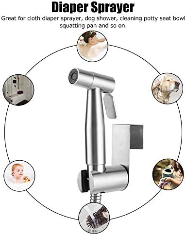 Bidet Sprayer,Bidet Attachment for Toilet,Bidet Sprayer for Toilet,Handheld Sprayer Kit for Toilet Handheld Bidet Cloth Diaper Sprayer Set Muslim Shower Toilet Sprayer