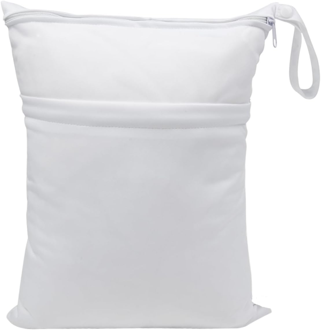 Wet Dry Bag for Baby Cloth Diapers, Waterproof Reusable with Two Zippered Pockets Travel Beach Pool Soiled Baby Items Yoga Gym Bag for Swimsuits or Wet Clothes (yellow)