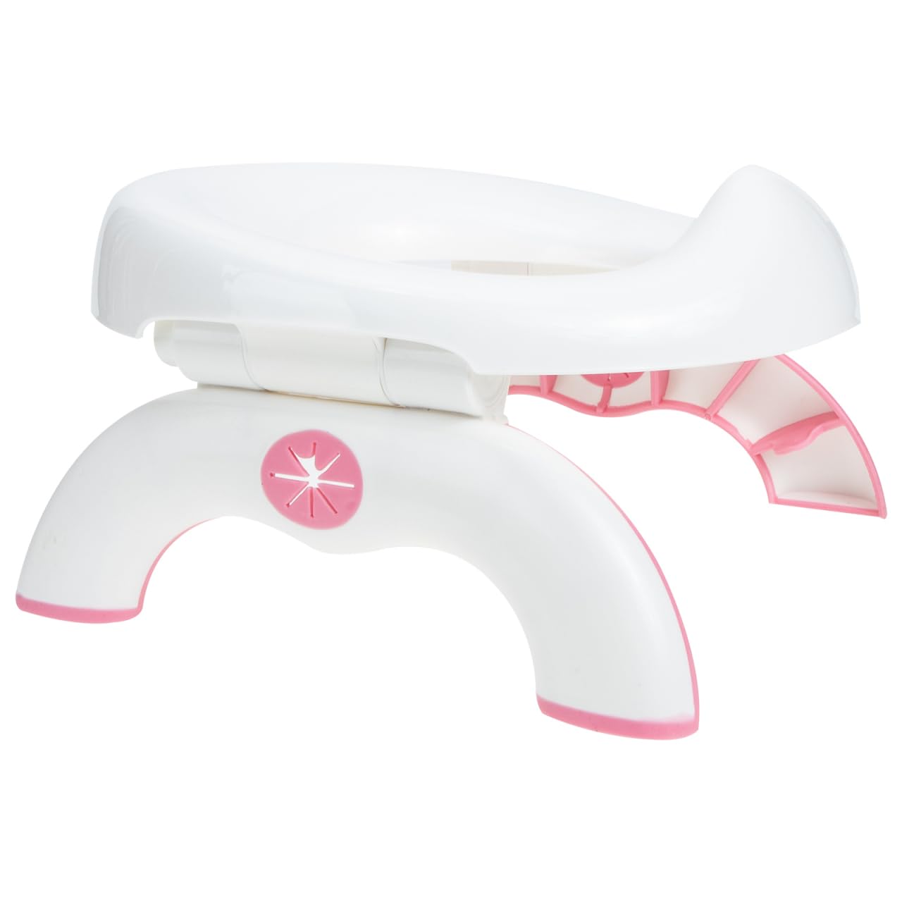 Portable Potty Training Toilet, 2 in 1 Travel Potty Seat for Boys Girls, Foldable Training Toilet Seat for Travel and Car Attachment Indoor Outdoor Use