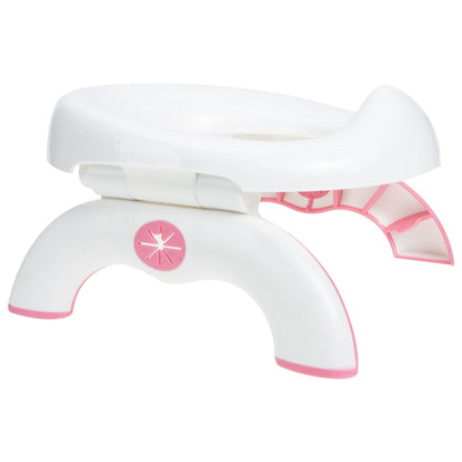 Portable Potty Training Toilet, 2 in 1 Travel Potty Seat for Boys Girls, Foldable Training Toilet Seat for Travel and Car Attachment Indoor Outdoor Use