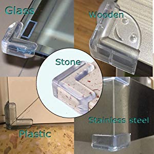 Safety Corner Protectors Guards, 32Pcs Baby Proofing Safety Corner Clear Furniture Table Corner Protection, Kids Soft Table Corner Protectors for Child for Furniture Against Sharp Corners