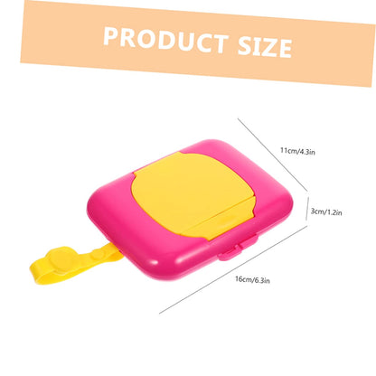 2Pcs Portable Wipes Dispenser Case Reusable Wipe Holder for Travel Easy to Clean and for Cribs High Chairs Go Use and Design