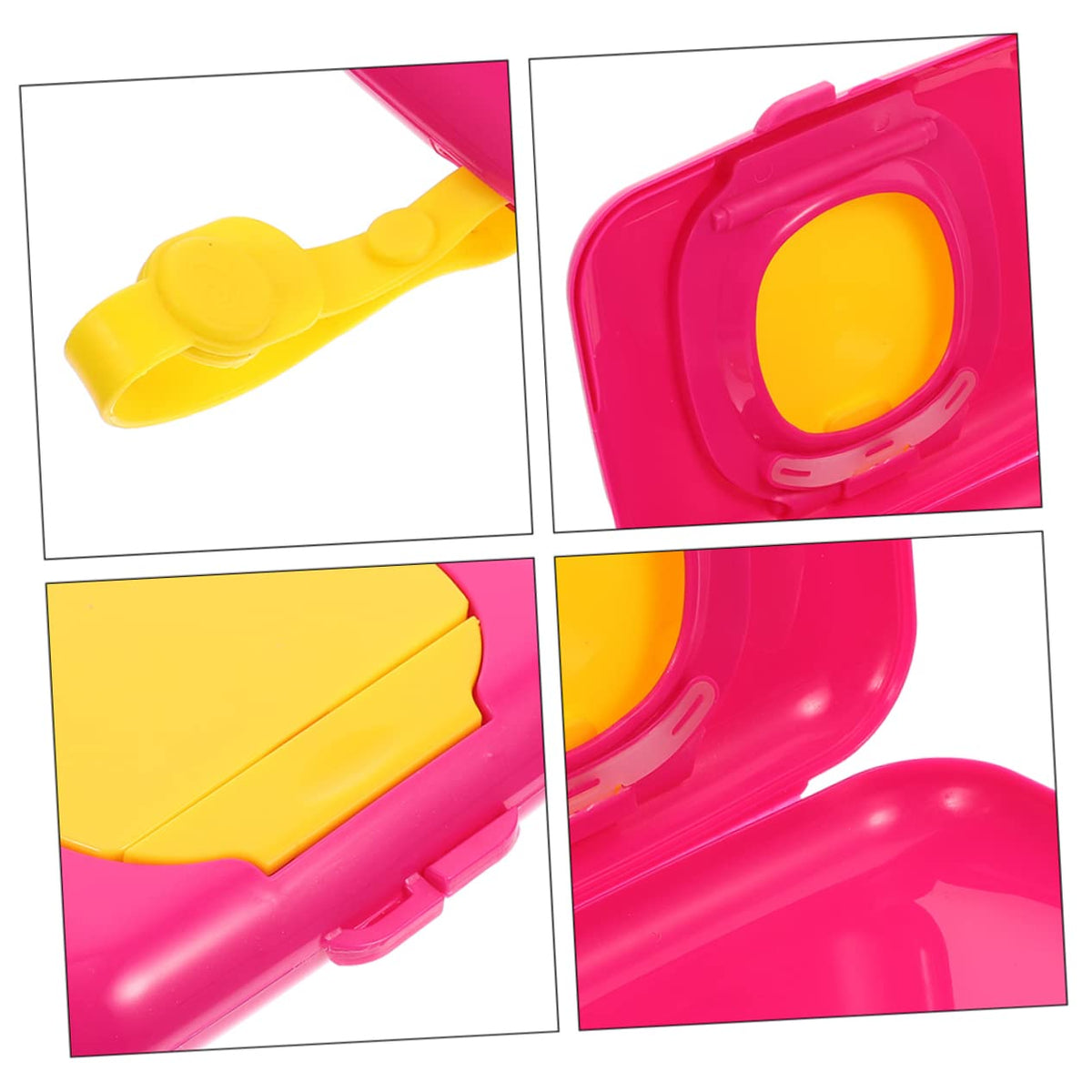 2Pcs Portable Wipes Dispenser Case Reusable Wipe Holder for Travel Easy to Clean and for Cribs High Chairs Go Use and Design