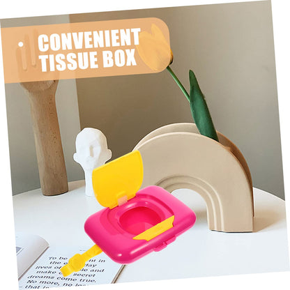 2Pcs Portable Wipes Dispenser Case Reusable Wipe Holder for Travel Easy to Clean and for Cribs High Chairs Go Use and Design