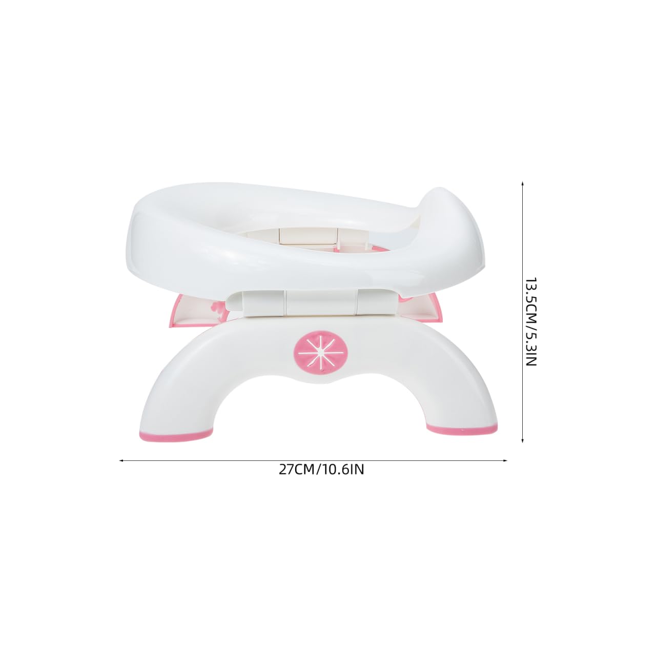 Portable Potty Training Toilet, 2 in 1 Travel Potty Seat for Boys Girls, Foldable Training Toilet Seat for Travel and Car Attachment Indoor Outdoor Use