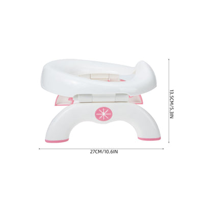 Portable Potty Training Toilet, 2 in 1 Travel Potty Seat for Boys Girls, Foldable Training Toilet Seat for Travel and Car Attachment Indoor Outdoor Use
