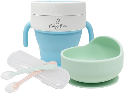 Baby's Brew Stayfull Silicone Bowl-Pink