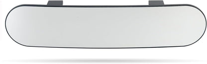 15" Rear View Mirror with Baby Mirror,Car Panoramic Rearview Mirrors Extender,Clip on Large Wide Angle Rear View Mirror for Truck Car and SUV (White)