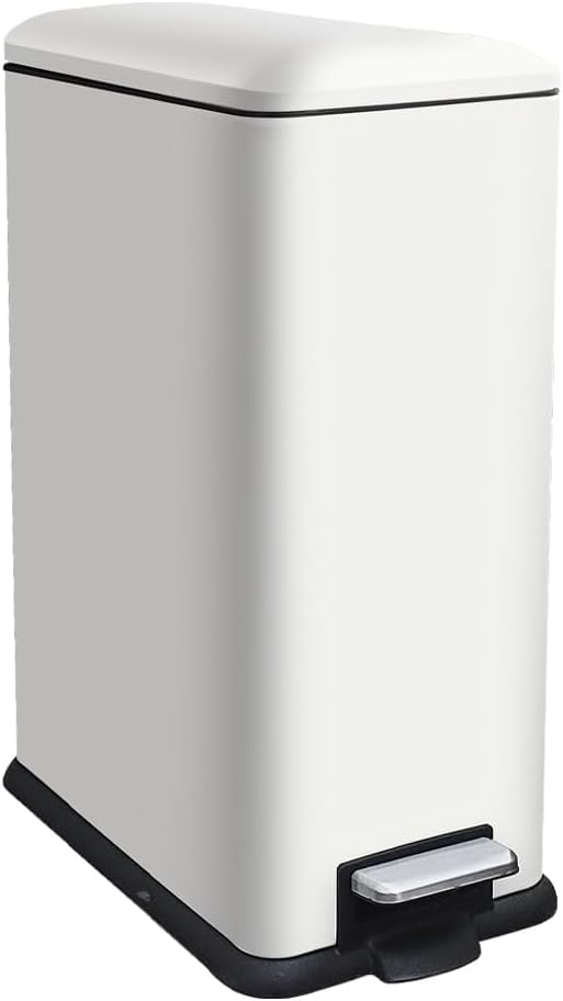 Diaper Pail, Baby Diaper Trash Can with Removal Inner Liner, Childproof Lock, Stainless Steel Garbage Pail with lid, Soft Close, Odor Control Diaper Disposal Bin, 4 Gallon Pink Diaper Can