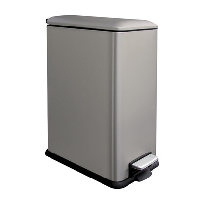 Diaper Pail, Airtight Odor Control Baby Diaper Bin with Childproof Lock, Stainless Steel Garbage Pail with lid, 15 Liter/ 4 Gallon Compact Nursery Trash Can with Removal Inner Liner, Blue