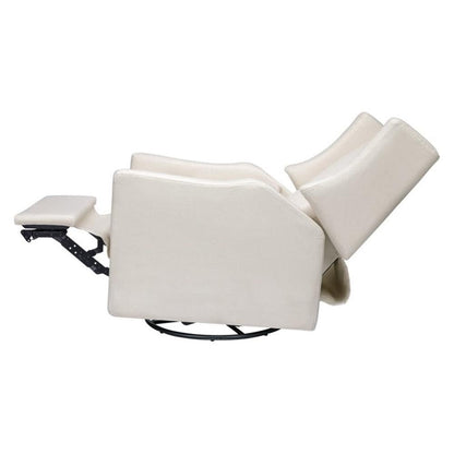 Kiwi Glider Recliner w/Electronic Control and USB | in Almond Teddy Loop w/Light Wood Base, Greenguard Gold Certified