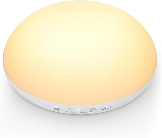 Egg Light for Nursery, Portable Baby Night Light for Breastfeeding, Rechargeable Baby Nightlight with Timer, Dimmable Battery Powered Red Lamp, Ultra-Long Battery Life for Bedside