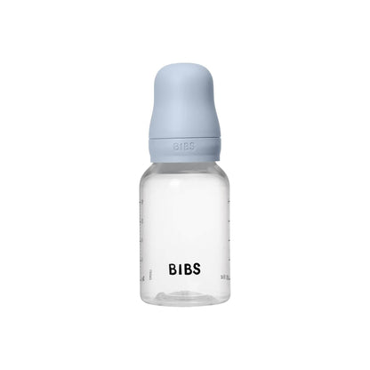 BIBS Baby Bottle 5 oz / 150 ml Silicone Nipple 2 Pack - Anti-Colic, BPA-Free, Round Nipple, Slow Flow, Lightweight & Easy to Clean, Suitable for Newborns 0+ Years - Ivory