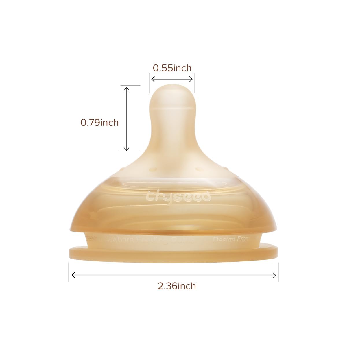 Thyseed Anti-Colic Series Nipple, Medium Fast Flow,3+ Months, 1-Pack