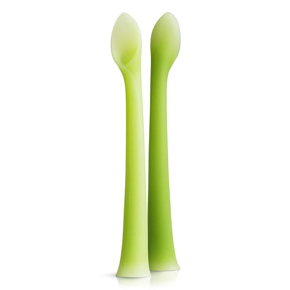 Olababy Baby Led Weaning Advanced Feeding Set – Silicone Training Spoon & Suction Bowl with Lid, BPA Free Self-Feeding Set for Babies 6+ Months (2 Piece)