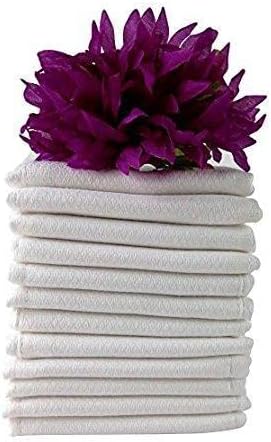 Premium 100% Cotton Cloth Diapers for Baby, 36 Pack Reusable, Machine Wash, Multipurpose Flat Fold Unisex Cloth Diaper