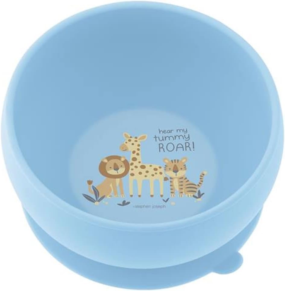 Stephen Joseph, Silicone Baby Bowls, Suction Bowl, Stay Put Suction Bowl, First Stage Self Feeding, Dino